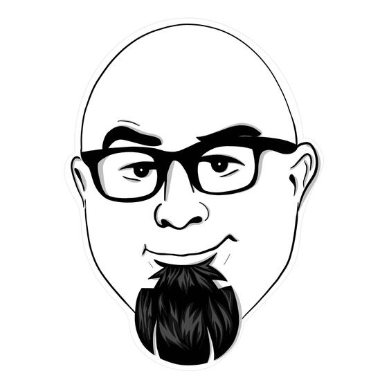 Graphic image headshot of Jay, cofounder of Bald Commerce.