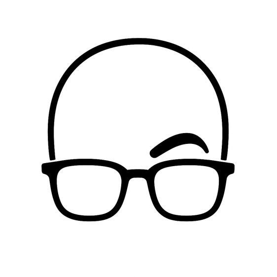 Bald Commerce Logo A graphic image of a bald head with black rim glasses serving as the logo for Bald Commerce and the Bald Truth newsletter.